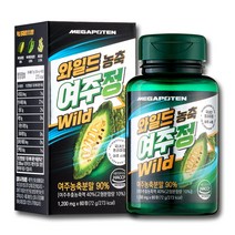 메가포텐 와일드 농축 여주정 1200mg / 국산 유기농 여주 바나바잎 해조분말, 60정 x 1병