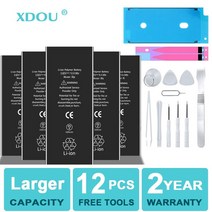 배터리 고용량 전화 iphone 호환5S 5 6S 6 7 8 Plus X SE SE2 XR XS 11 12 13 Mini Pro Max 교체 용 4 4S 도구, [18] For iphone 호환XS Max