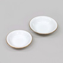 27826-골드라인 진흥형쿠프 2종택1 찬기 반찬그릇 구프 반찬접시 앞접시 원형찬기 도자기찬기 도자기그릇 도자기구프 도자기쿠프, (5.5인치) : 142x35