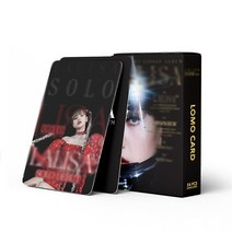 포카 포토카드 시즌그리팅 55 개 블랙 두번 핑크 Kpop 걸 그룹 Newjeans Lomo 카드 앨범 태어난 북마크 팬 선물, [16] LISA