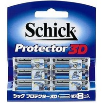 세련된 Schick 프로텍터 3D 교체 블레이드 (8 개 포함)