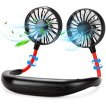 Dericam 여름 휴대용 작은 목걸이 선풍기, 1, SW2600