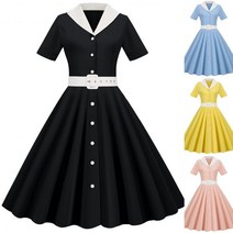 50년대원피스 복고풍원피스 스윙원피스 A라인원피스 50 s swing dress S-XL