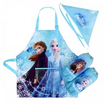 겨울왕국엘사 준비물 토시 두건 앞치마 3종세트 쿠키만들기 캐릭터 예쁜