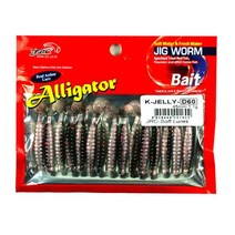 바다대장 JRC 쏘가리 투톤 웜 4.5cm 루어 낚시 소프트, EUSSA D37