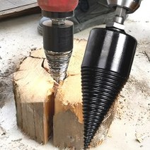 장작쪼개기 통나무쪼개기 드릴장작비트 숯불 장작 나무패기 캠핑장작비트 직경 31mm, 1개