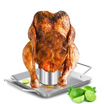 비어캔치킨홀더 치킨 로스팅 플레이트 스테인레스 스틸 랙 바베큐 비 스틱 캔 그릴 오븐 도구