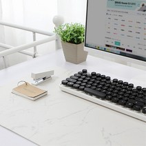 책상 테이블 고급 대리석무늬 가죽 매트 데스크 업무효율 미끄럼방지 안전, 블랙 마블