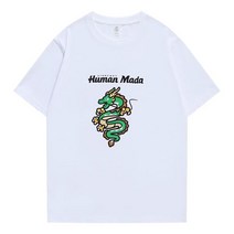 조폭셔츠 용무늬 카운터 쇼핑몰은 남성용 여름 드래곤 패턴 순면 반팔 티셔츠를 철수했습니다 트렌디 브랜드 루즈 셔츠
