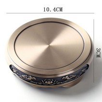 플랫 버너순수 구리 로터스 릴리프 향 버너 베이스 황동 조각 가정용 실내 레트로 공예 장식 선 라운드, 01 S copper 3x10.7cm