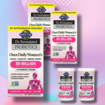 해외직배 가든오브땡 아카시아 섬유 다양한 균주 Dr. Formulated Probiotics 여성용 베지 캡슐 30정