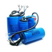 자동차 슈퍼 캐패시터D60 시동 커패시터 100/150/200/250/300/350/400UF 450V 모터, 06 250V 350UF