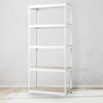 스피드랙 철제선반 조립식 앵글 6단 1100 x 500 x 2400, 블랙, 9mm 양면코팅 보드