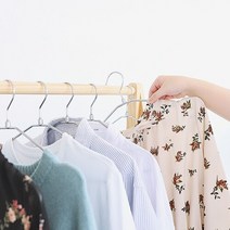 의류매장 옷장정리 논슬립 실리콘코팅 메탈옷걸이 10P