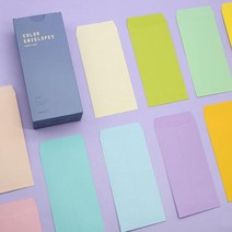 컬러세로봉투세트 (100매), 단품, 상세페이지 참조