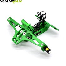 DUCATI MS4 2001 2002 2003 2004 2005 2006 오토바이 액세서리 CNC 알루미늄 후면 라이센스 플레이트 마운트 홀더 LED 라이트, [17] C Set With Lights