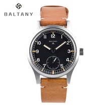 Baltany 남성 시계 Small Seconds 빈티지 필드 쿼츠 36mm 사파이어 100m Retro Army Repilca D12 Dirty Dozen 손목