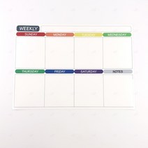 무지개자석 플래너 회사 교무실교실 학교학원 사무실메모 이유식레시피 식단관리 분유피딩주기 계획표 부착 접착식 화이트보드 부착형 스케쥴러 냉장고 투두리스트 미팅관리일정 주간 위클리
