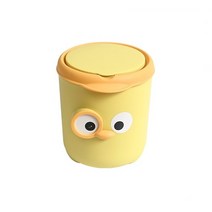 js 미니휴지통 애들휴지통 어린이휴지통 소형휴지통 화장대휴지통, 옐로우