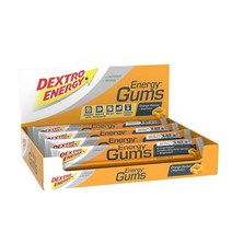 덱스트로 에너지 검 지구력 운동 선수를 위한 맛있는 탄수화물 과일 껌 액상 젤 오렌지 마그네슘 8 x 45g 팩