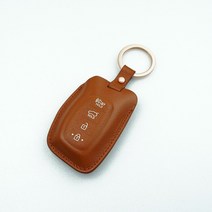 파라코리아 가죽 스마트키케이스 현대차용 (캐스퍼 투싼TL LF쏘나타 아반떼AD 쏘나타뉴라이즈등/사피아노무늬/캐비어무늬), 브라운, 현대 타입D1 사피아노
