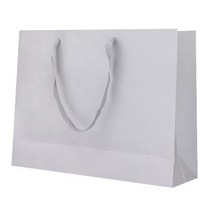 종이가방 코팅 실버 무지 고급 종이 쇼핑백 (50장), (왕중_47x32+13)_(50장)
