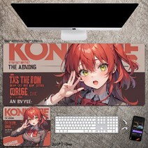 대형 마우스패드 게이밍장패드 애니메이션 봇치 더 록 캐릭터 결속밴드 이지치니지카 키타이쿠요 야마다료 고토히토리 무늬 노슬립 테이블매트 사무실/기숙사 컴퓨터키보드용품 선물용, 봇치 더 록_10, 260*210*3mm(일반마우스패드크기)