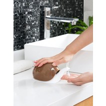 핸드프레스 소형 프레스 고정형 욕실 달팽이 손 소독제 로션 별도 병 샴푸 샤워 젤 빈, 한개옵션0