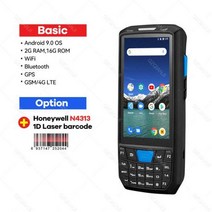 단말기 새로운 안드로이드 90 PDA 견고한 핸드 헬드 데이터 수집기 무선 1D 2D QR, 1D HoneyN4313_미국, 1D HoneyN4313+미국