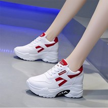 사사로 여성 신발 운동화 스포츠 컬러포인트 키높이 흰색 데일리 5cm