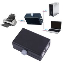 kvm스위치 블랙 ABS 유니버설 미니 USB 공유 스위치 박스 허브 2 포트 PC 컴퓨터 스캐너 프린터 매뉴얼, CHINA_black
