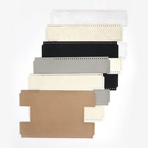 니뜨 인조가죽 파우치 바닥 /무료도안증정 니뜨가방부자재 뜨개부자재 파우치만들기 파우치바닥 뜨개파우치 재단원단 가방재단 바닥재단, 블랙