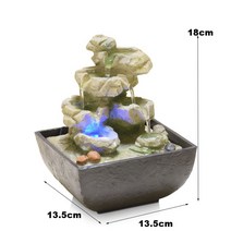 실내폭포 실내분수 회사 프런트 데스크 럭키 풍수 물 실내 공기 가습기 손으로 만든 홈 오피스 클럽 장식, 03 2033_01 110V