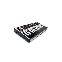 Akai Pro MIDI 키보드 25 열쇠 USB 벨로시티 대응 8패드 음악 제작 소프트 MPK 미니 mk3 흰색
