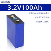 호환배터리 호환밧데리 32V Lifepo4 배터리 32AH320AH 충전식 팩 12V 24V 48V60V72V DIY 셀 보트 골프 카트 RV 버스 바 포함, 3.2V100Ah