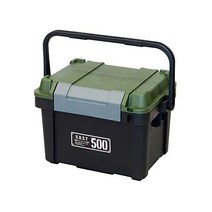 JEJ Astage Storage Box X Series Roof Tool 490X Black Green Width 19.3 x Depth 10.0 Height 9.2 inches, Shield Box Shut 500X Depth 14