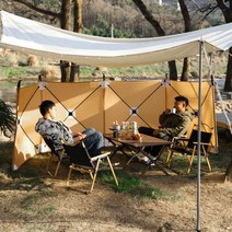 원터치 윈드스크린 파이어쉘터 캠핑가림막 사이드윌, 후르츠 그린(풍줄x8+땅못x10+지지대x5+수납가방 포