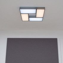 LED 톰토르 직사각 미니 거실등 120W 예쁜거실등 인테리어거실등, 블랙