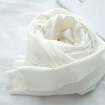 자투리 대폭11수린넨 무지 백아이
