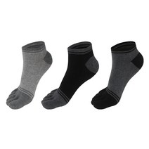 양말조아 남성 면100 여름 땀흡수가 잘되는 순면 발등링글 발가락양말 스니커즈/장목-5켤레