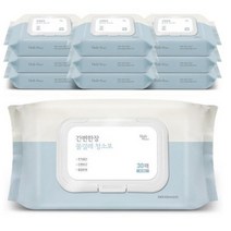 데일리워터 물걸레 청소포 대형 캡형 30매, 80팩