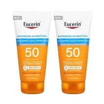 선크림 유세린 고급 수화 히알루론산 습윤제 자외선 차단제 SPF 50 (2PACK)