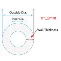35 0 미터 투명 식품 등급 실리콘 튜브 2 4 6 8 0 2 6 20mm 유연한 정원 고무 호스 수족관 부드러운, 8x12mm, 3미터