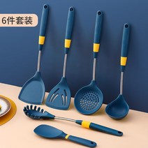 실리콘 냄비 전용 상하지 않는 푸드 스푼 주방용집게 소스통 후라이팬 거름망 조리도구, 단일옵션, 옵션10