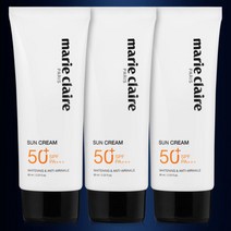 마리끌레르 선크림 60ml 3개 SPF50+
