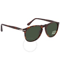 정품/Persol Green Round Mens Sunglasses/PO9649S 2431 52
