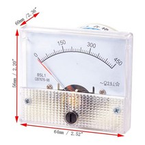 전류계 접지저항측정기 절연저항계 85C1 0-50mA 1mA 20mA DC 아날로그 패널 암페어 전류 미터 화이트 64*56, 14 250mA