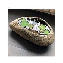 돌 수반 어항 화단 석재 돌확 물확 미니 연꽃 정원석, 8039호 결석 큰