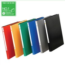메탈스프링 상철 PP 컬러화일 A4용 225x310x20mm 50개, 흑색