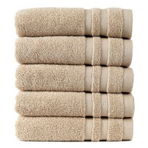 모던30 호텔수건 코마사 30수 105g 세면타올, 5장, 연갈색